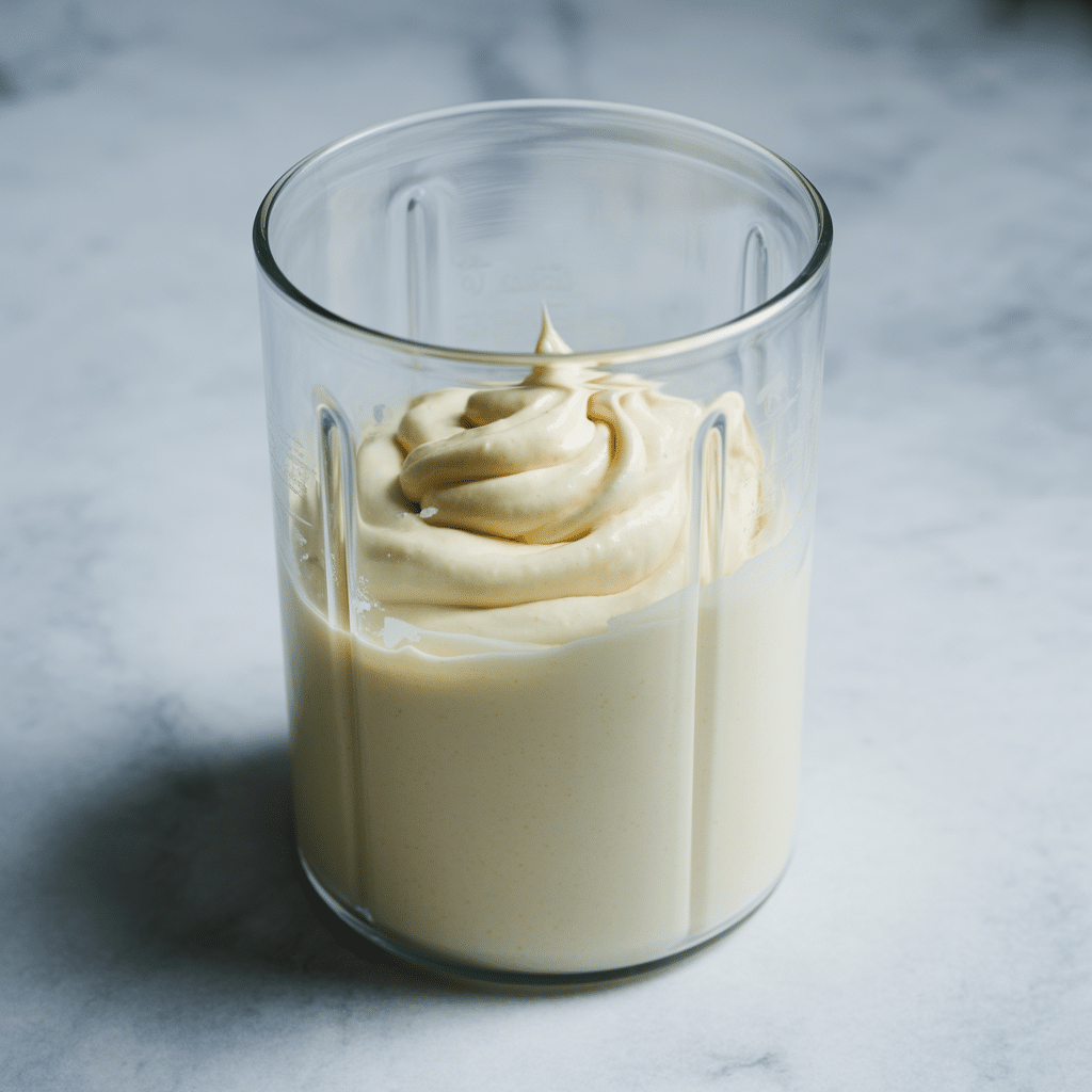 The Irresistibly Creamy Whipped Feta Dip You Absolutely Need to Make Now Creamy homemade whipped feta dip in a clear glass container, showing its smooth, airy texture before garnishing