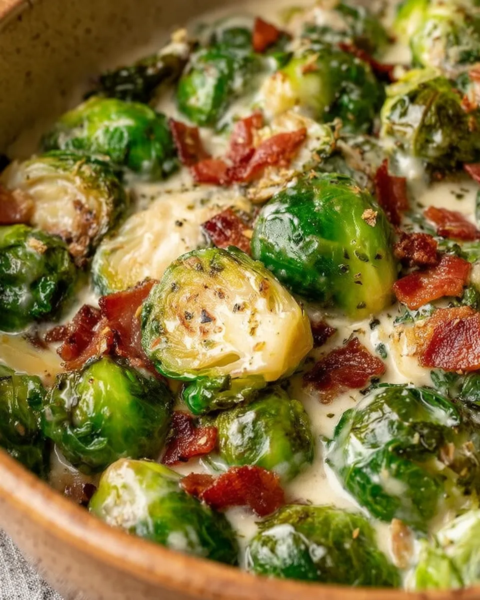 Creamy Brussels Sprouts with Bacon: The Ultimate Holiday Side Dish