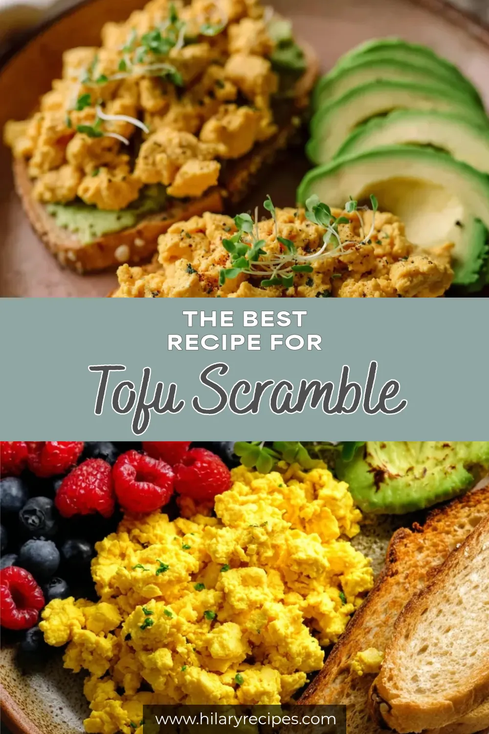 A breakfast recipe proving that tofu is an easy, protein-rich substitute for eggs.