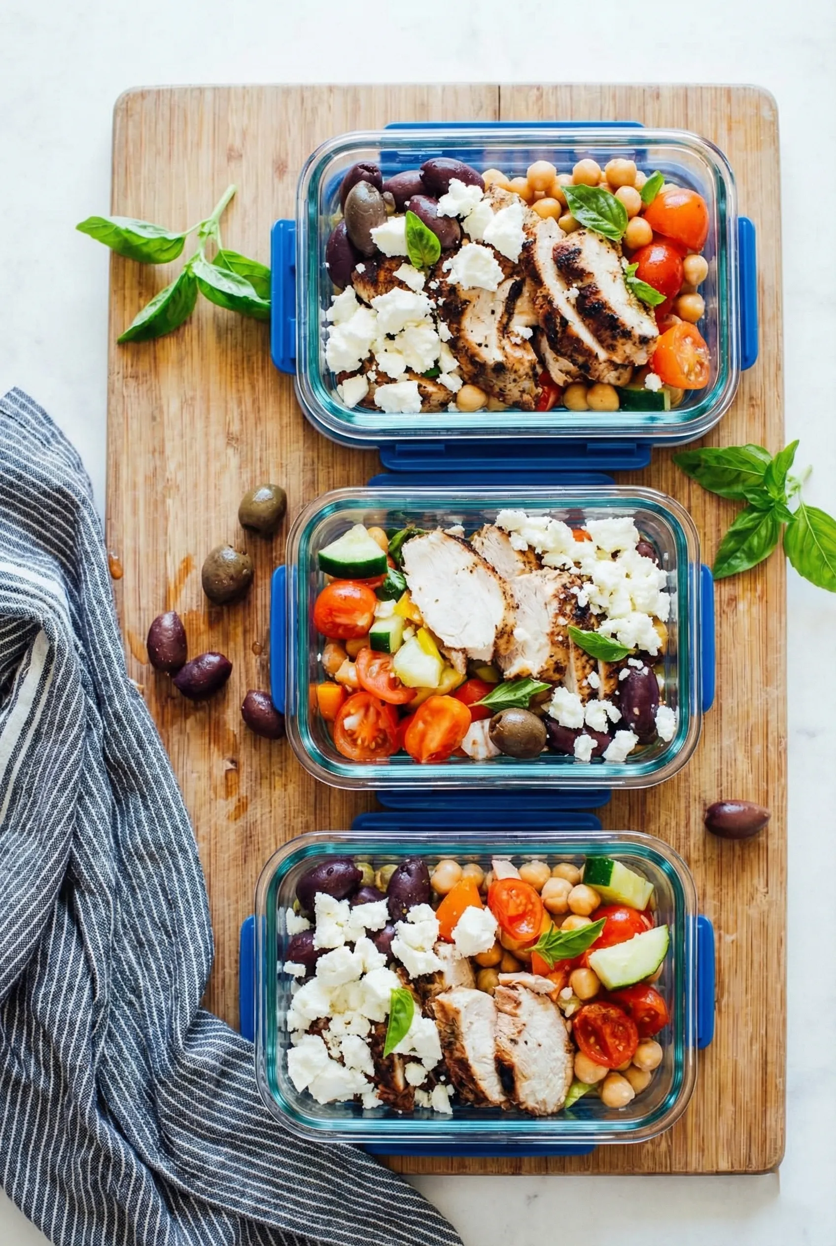 Easy Mediterranean Chicken Bowls Meal Prep: 5 Days of Healthy Lunches!