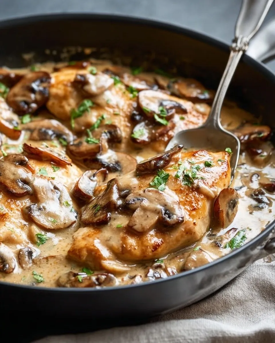 One-Pan Chicken and Mushrooms: A Creamy 30-Minute Skillet Dinner