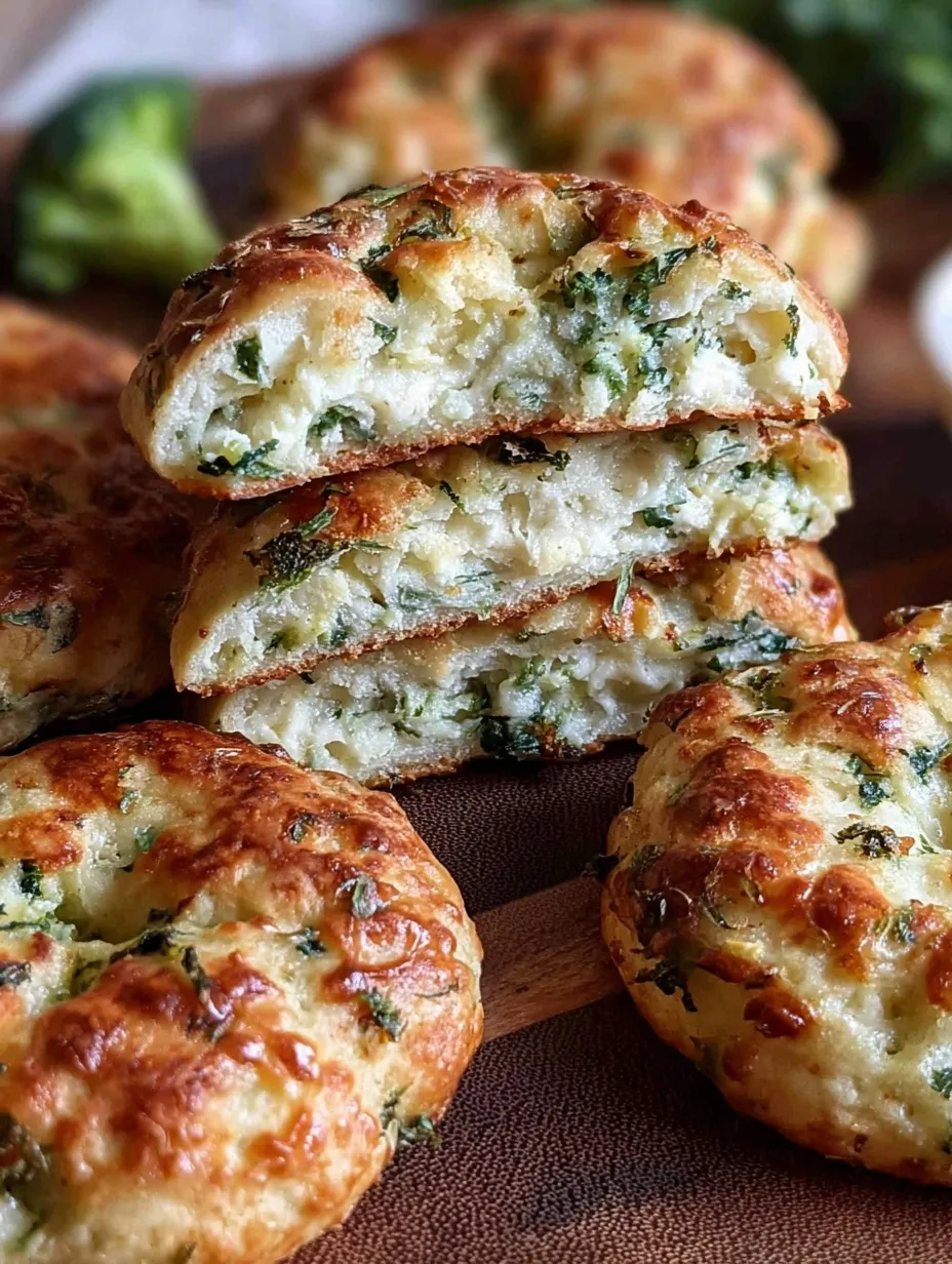 A close-up shot of a stack of sliced Spinach Cottage Cheese Flagels. The cross-section reveals a soft, fluffy white interior speckled with green spinach, contrasted by a golden-brown baked crust.