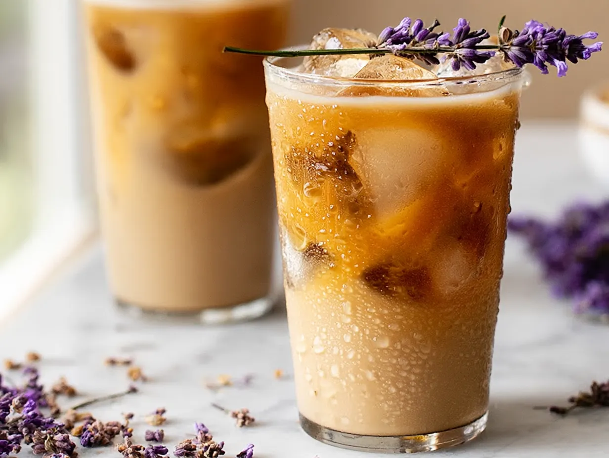 Iced Honey Lavender Latte