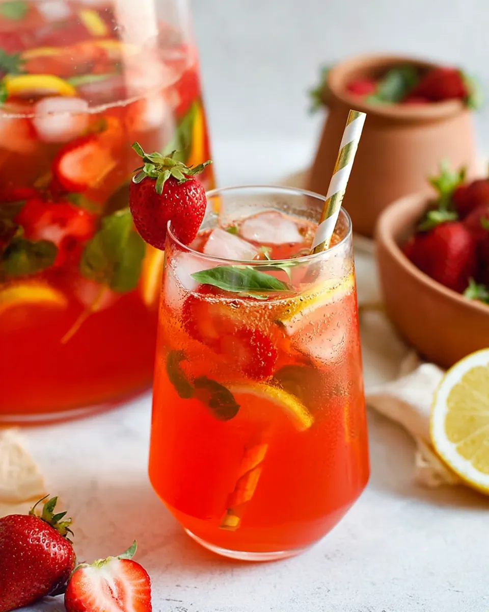 Strawberry Basil Lemonade: Refreshing Summer Delight