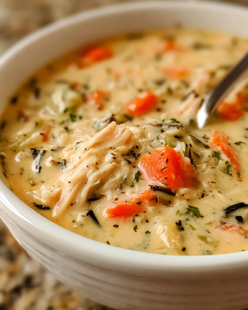 Chicken and Wild Rice Soup (Copycat Panera Recipe)