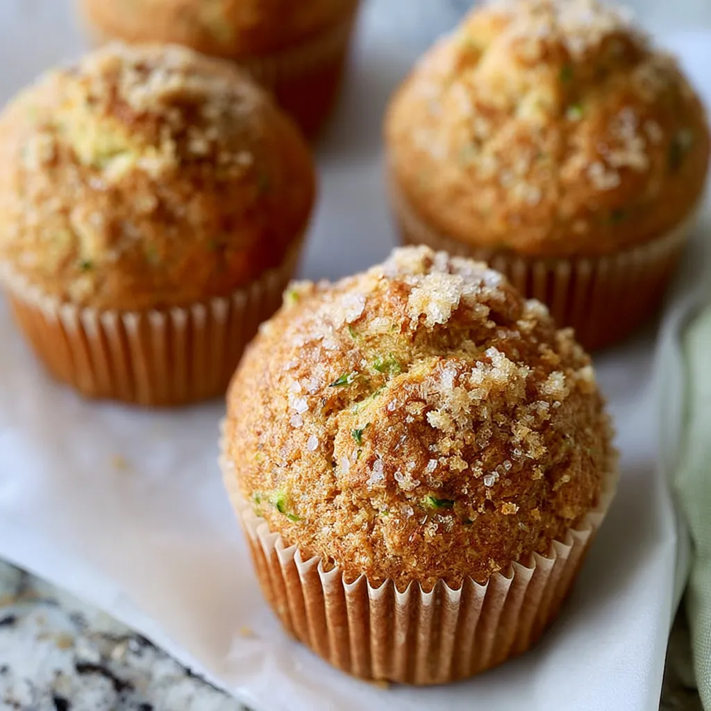 Whole Grain Zucchini Muffins